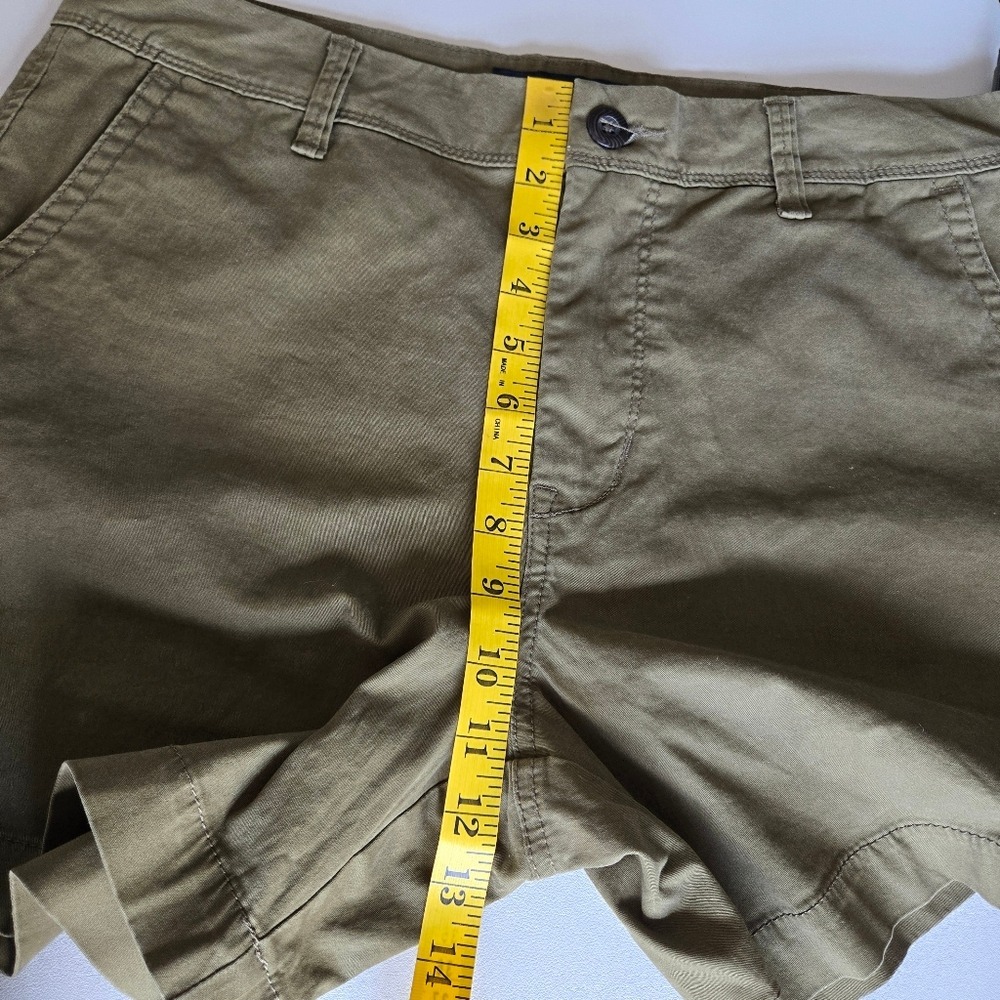 Aeropostale Olive Green Stretch Chino Shorts Women's Size 32 Casual Everyday - Picture 10 of 10